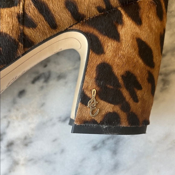 Sam Edelman Women's Hilty Leopard Ankle Booties | 8.5 - Picture 5 of 8